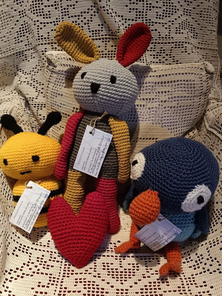 Création peluches crochet sologne